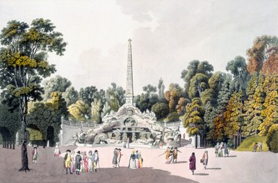 View of the Garden at the Palace of Schoenbrunn, Vienna, 1790s by Laurenz Janscha